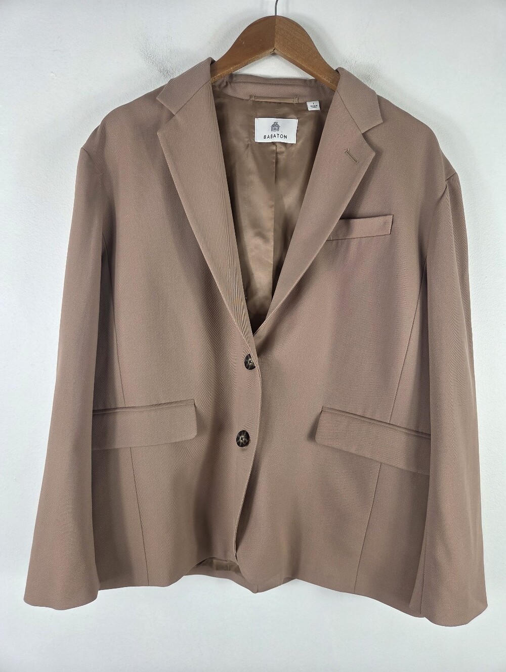 Aritzia Babaton Vogue Blazer Wool Single Breasted Notch Lapel Oversized Blazer